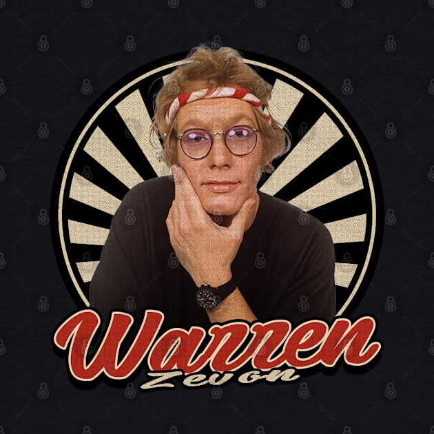 Vintage 80s Warren Zevon by Motor Ilang